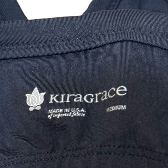 KIRAGRACE Black Grace Caged Strappy Yoga Crop Top Size M - Picture 7 of 11